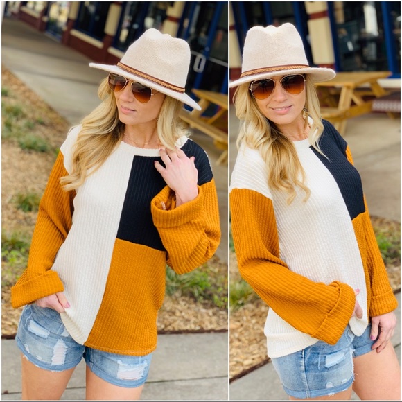 ✨LAST ONE✨NEW ATTITUDE COLOR BLOCK TOP - Picture 2 of 7